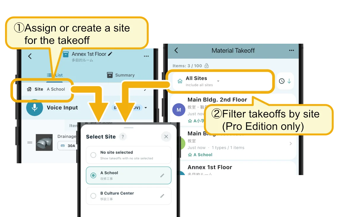 Set and Filter by Site